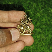 Durga Amma Miniature Idol – Antique Brass Finish | Divine Touch